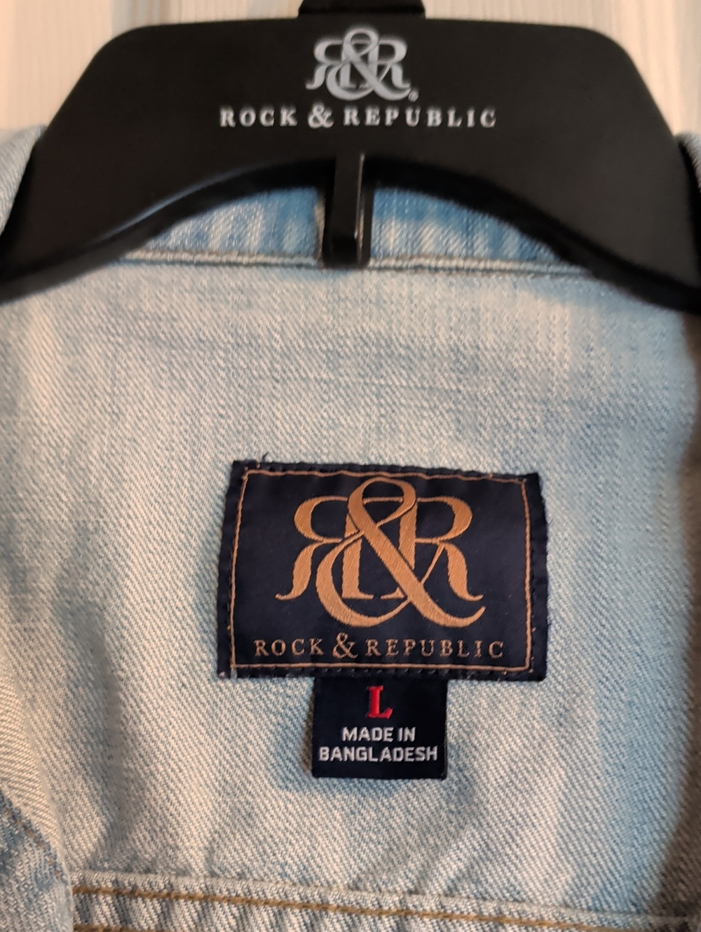 Rock & Republic Light Blue Studded Denim Vest - Picture 2 of 4